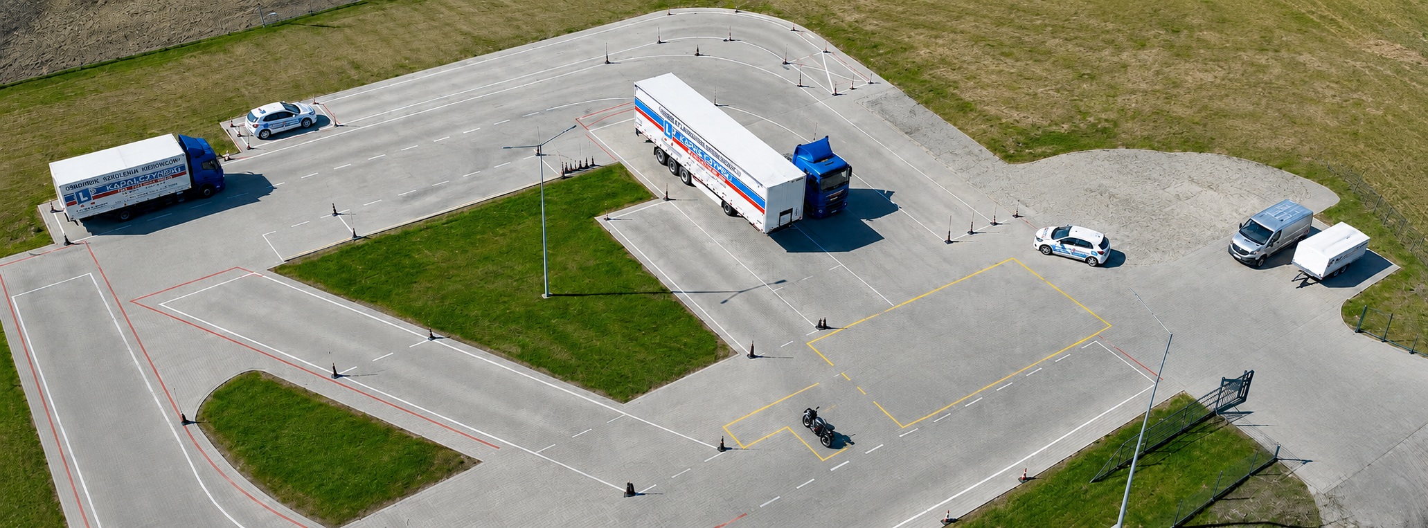 Plac manewrowy ośrodka szkolenia kierowców Rondo